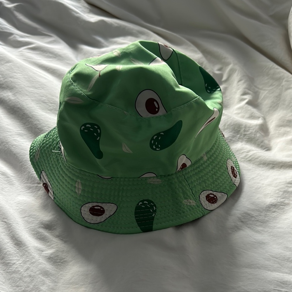 Green Avocado Print Bucket Hat